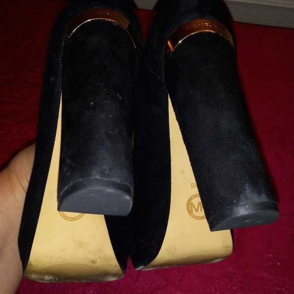 Michael Michael Kors Black Chunky Platform Heels - Picture 6 of 7